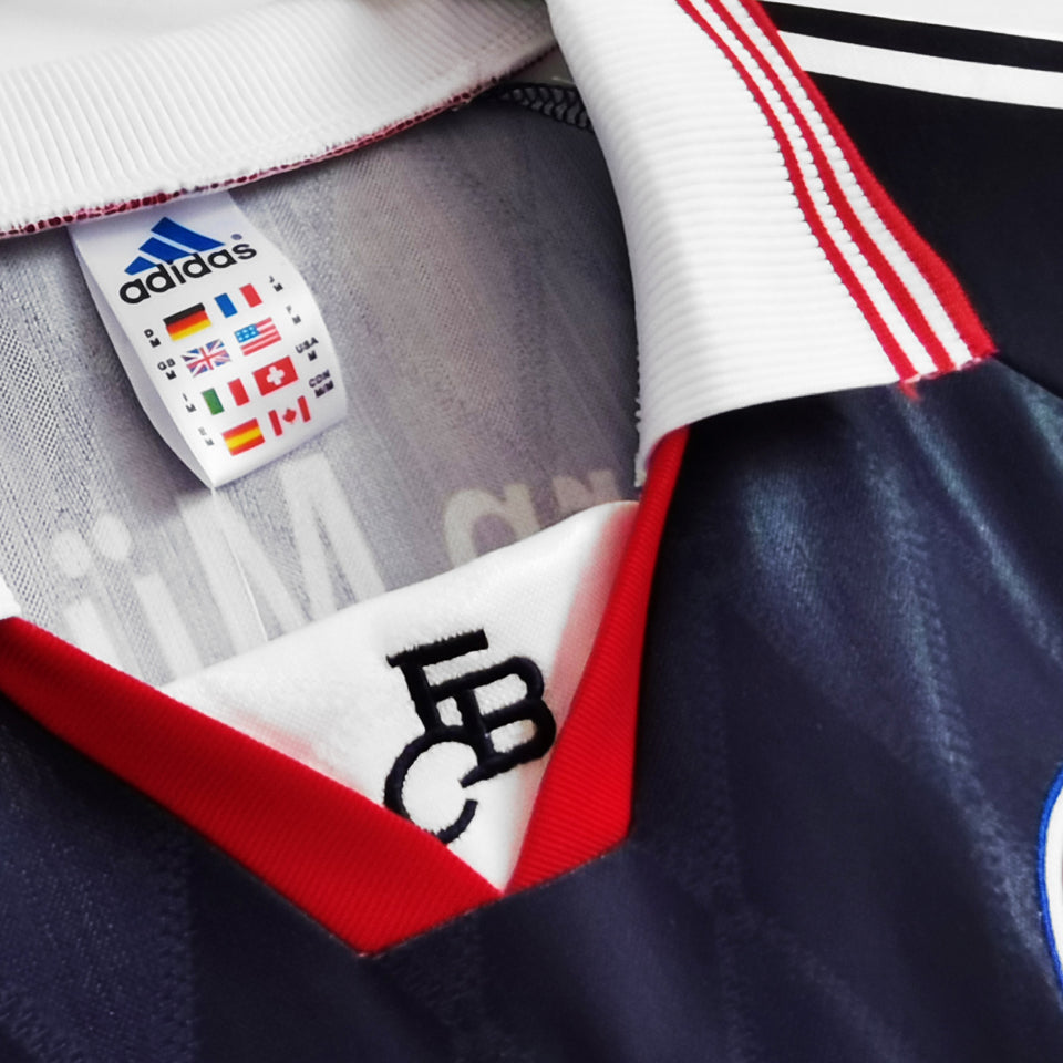 jersey 1997/1999 bayern munich local manga corta versión fan retro