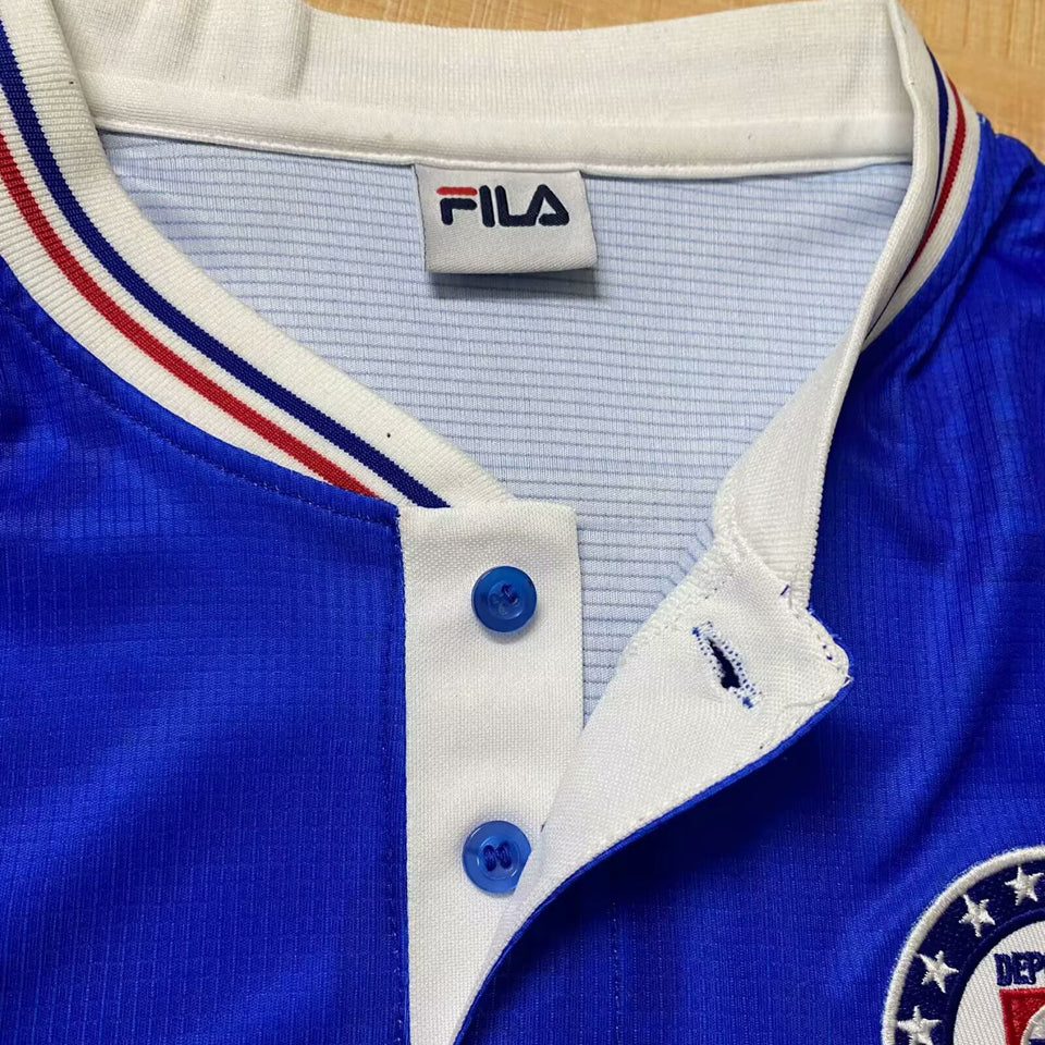 jersey 1998/99 cruz azul local manga corta versión fan retro