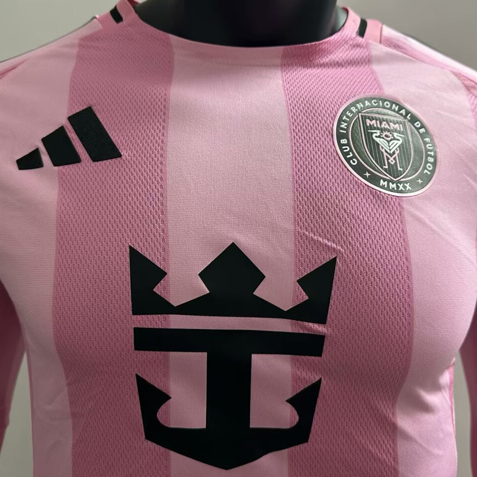 jersey 2025/26 inter miami local manga larga versión jugador