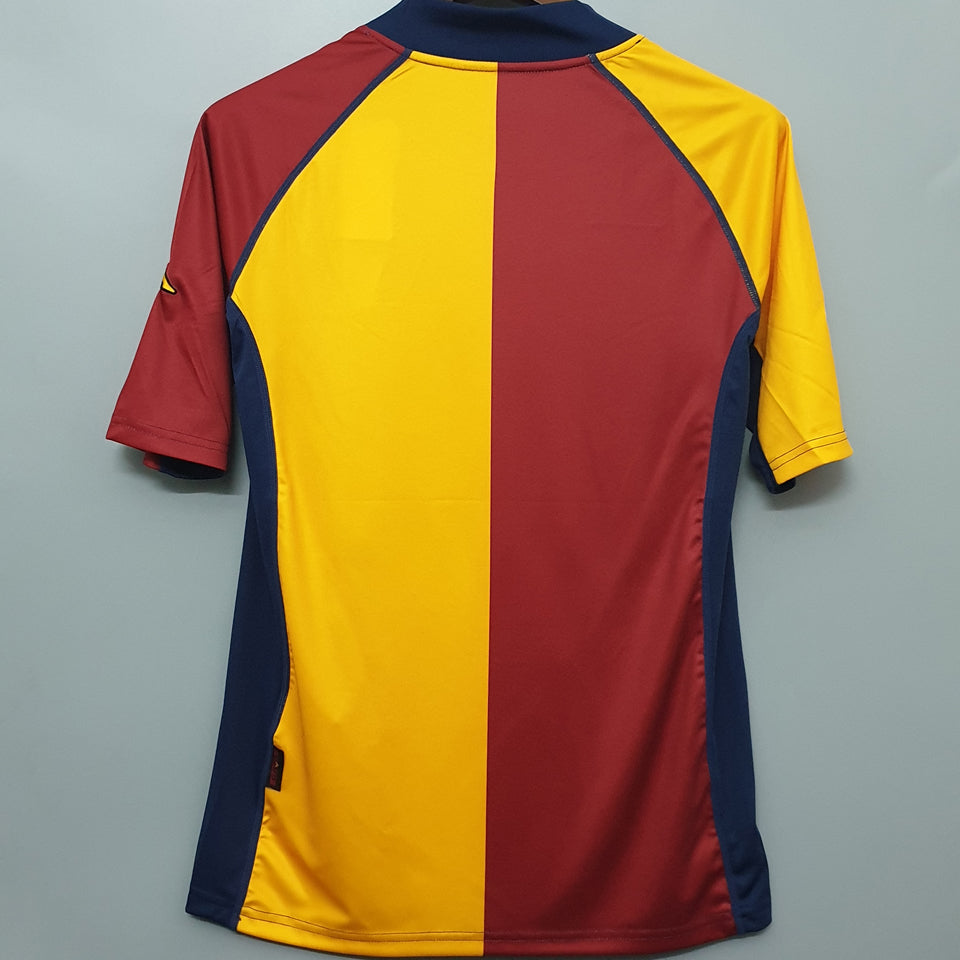 jersey 2001/02 roma and especial manga corta versión fan retro