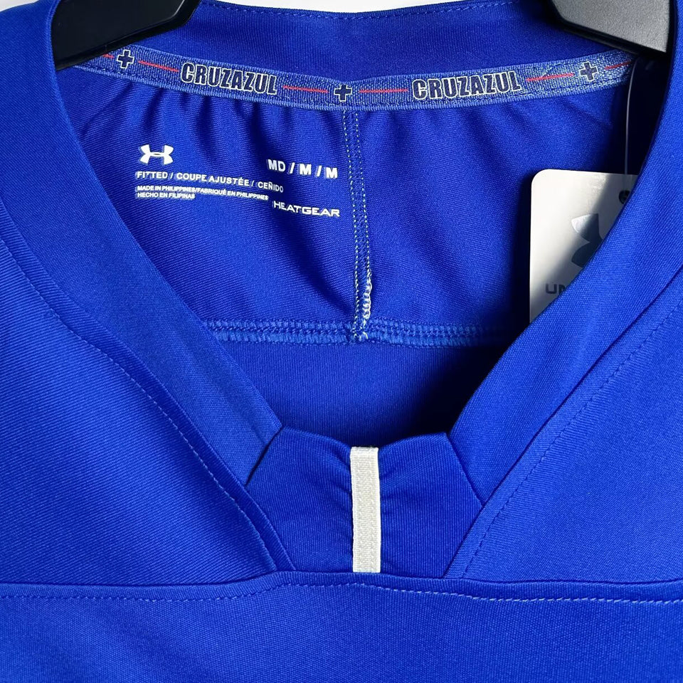 jersey 2018/19 cruz azul local manga corta versión fan retro