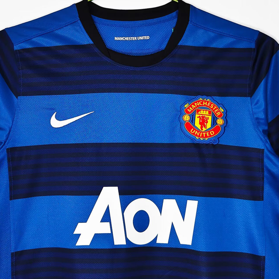jersey 2011/2012 manchester united visitante manga corta versión fan retro