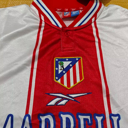 Jersey 1999/2000 Atletico de Madrid Local Manga corta Versión Fan Retro