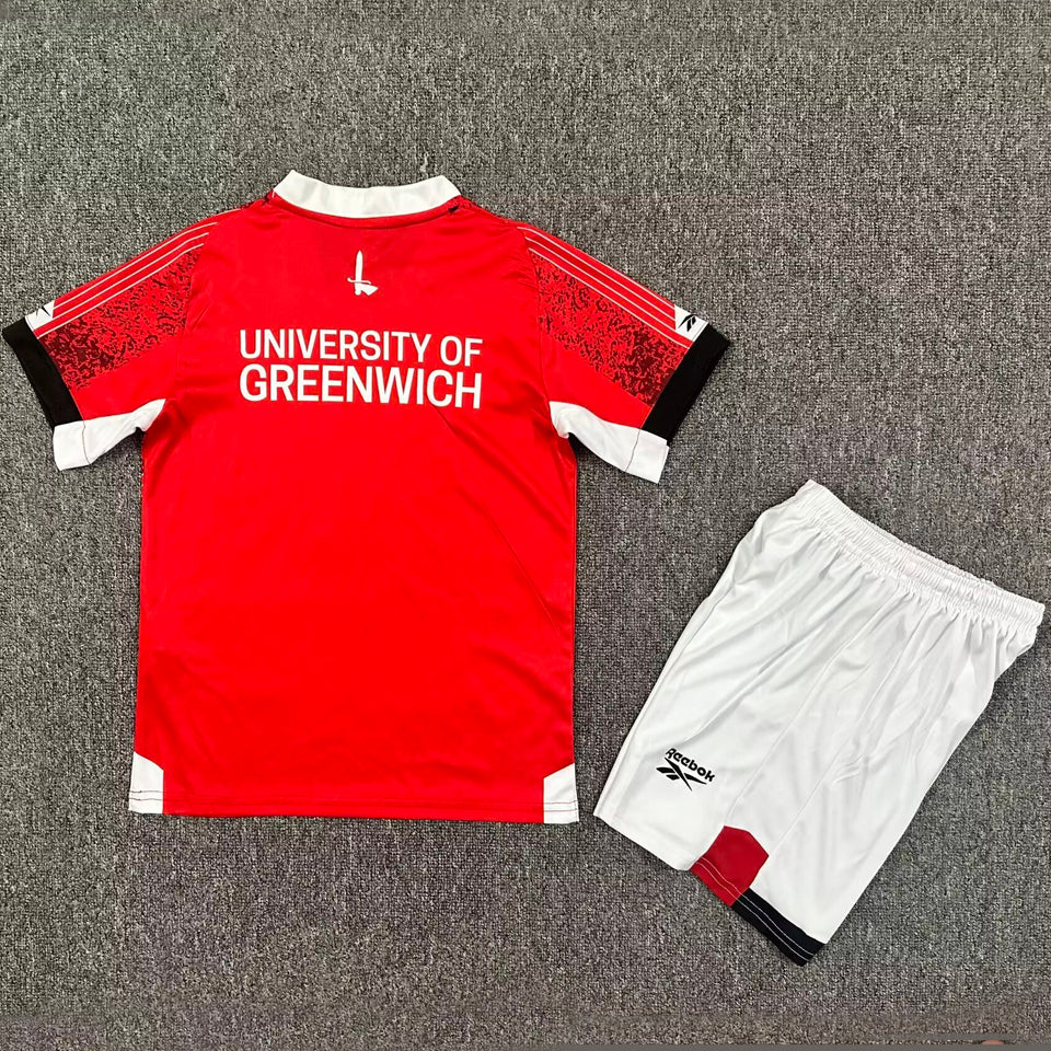 Jersey 2025/26 Charlton Athletic Local Manga corta Niño
