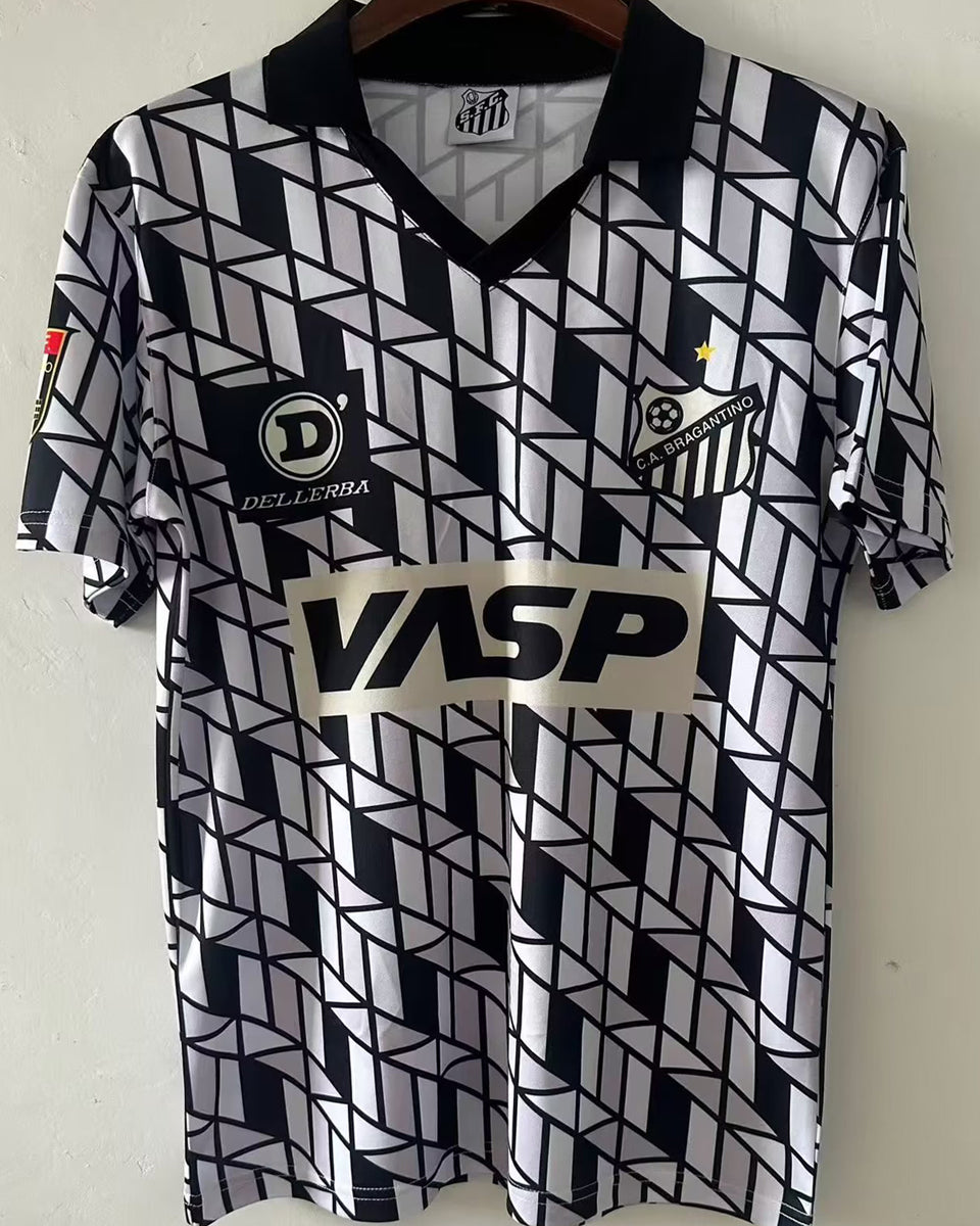 jersey 1990 santos especial manga corta versión fan retro