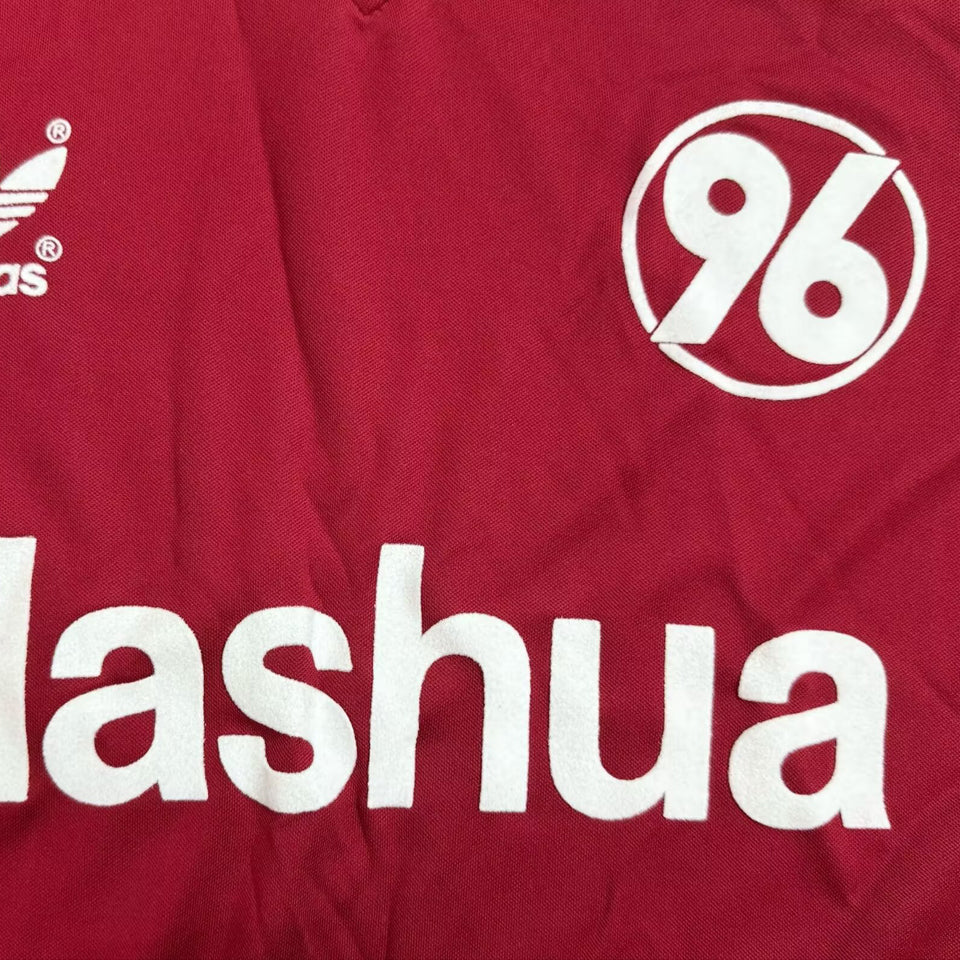 jersey 1991/1992 hannover 96 local manga corta versión fan retro