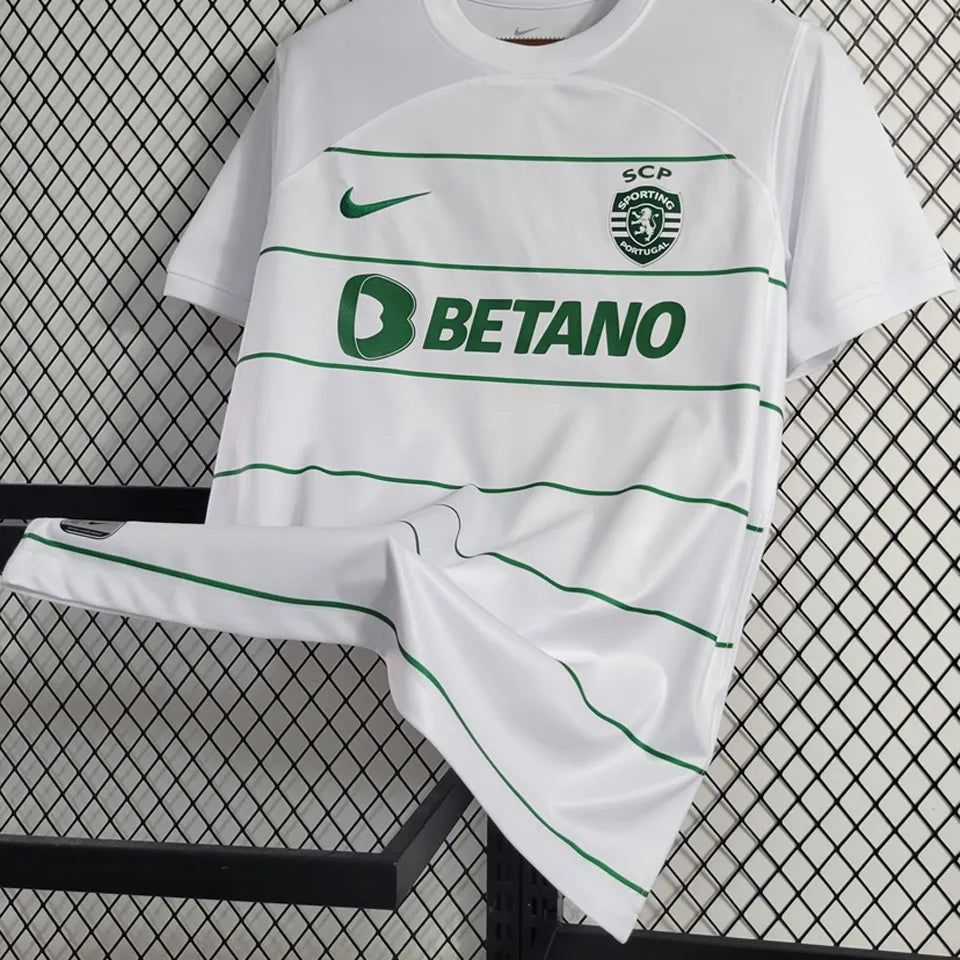 Jersey 2023/24 Sporting CP Lisbon Visitante Manga corta Versión Fan