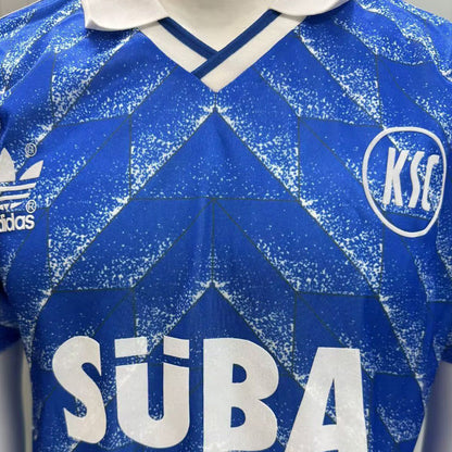Jersey 1989/1990 Karlsruher SC Visitante Manga corta Versión Fan Retro