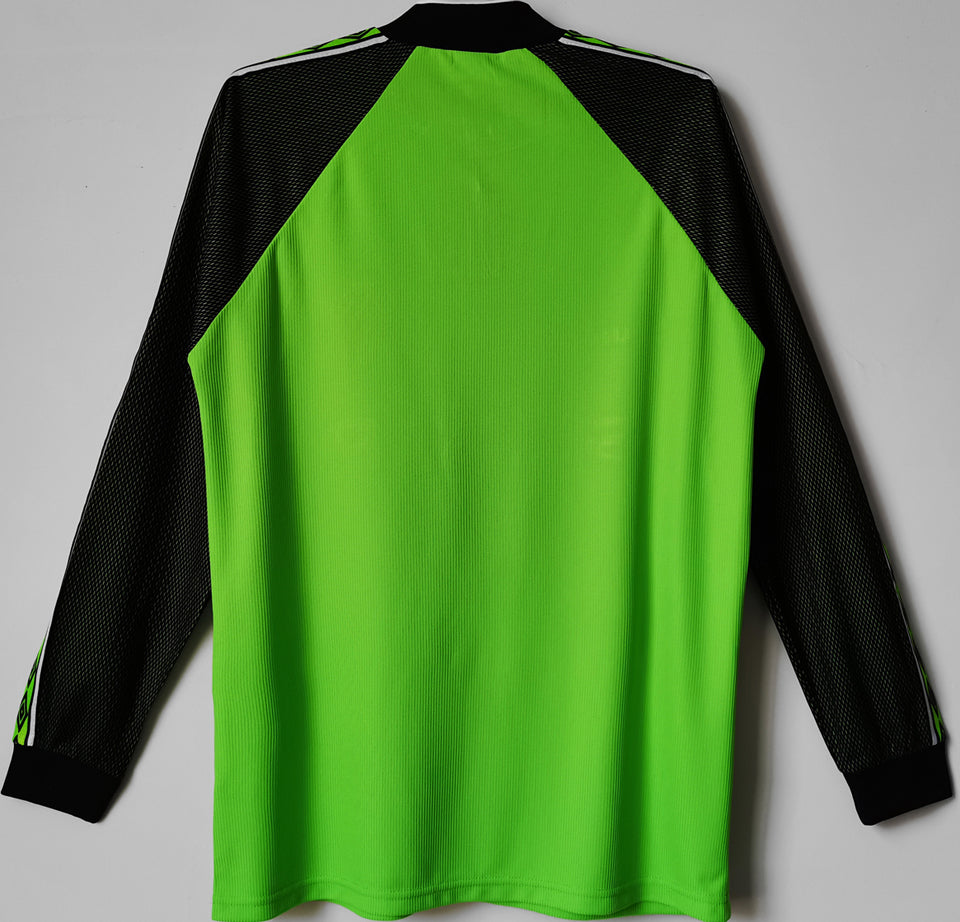 jersey 1998/99 manchester united portero manga corta versión fan retro