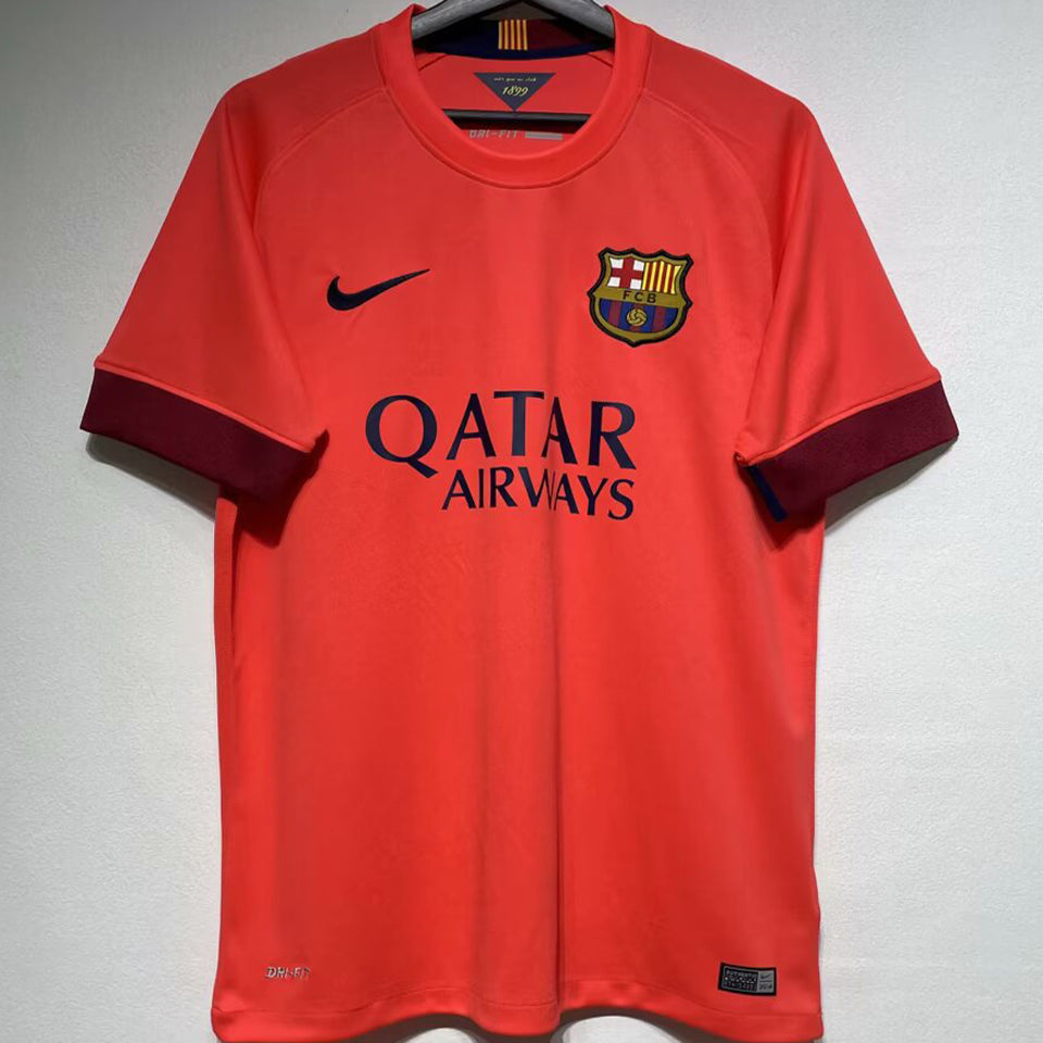 jersey 2014/15 barcelona visitante manga corta versión fan retro