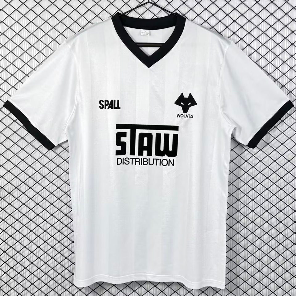jersey 1986/1988 wolves visitante manga corta versión fan retro