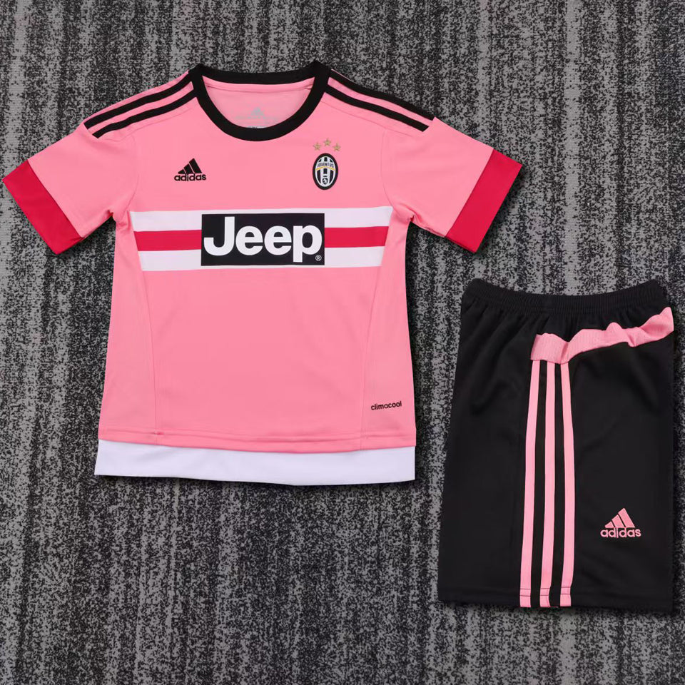 jersey 2015/2016 juventus visitante manga corta niño retro
