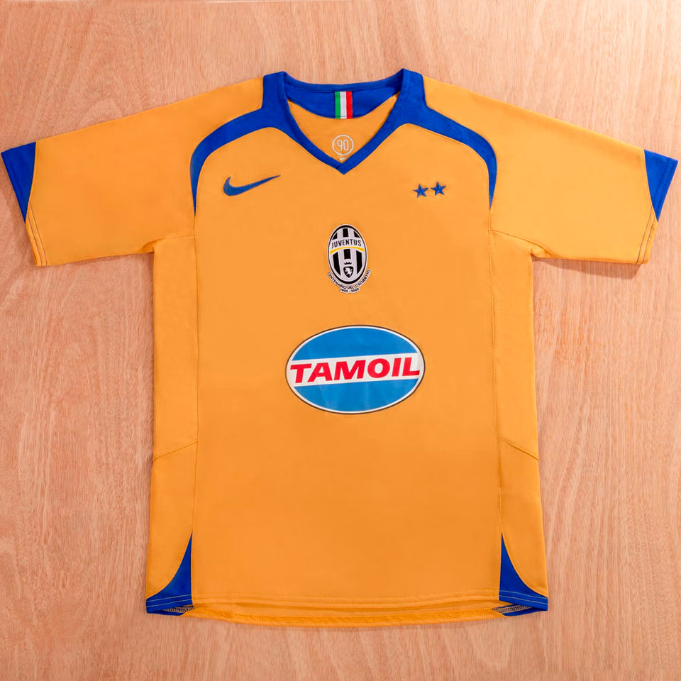 jersey 2005/06 juventus tercero manga corta versión fan retro