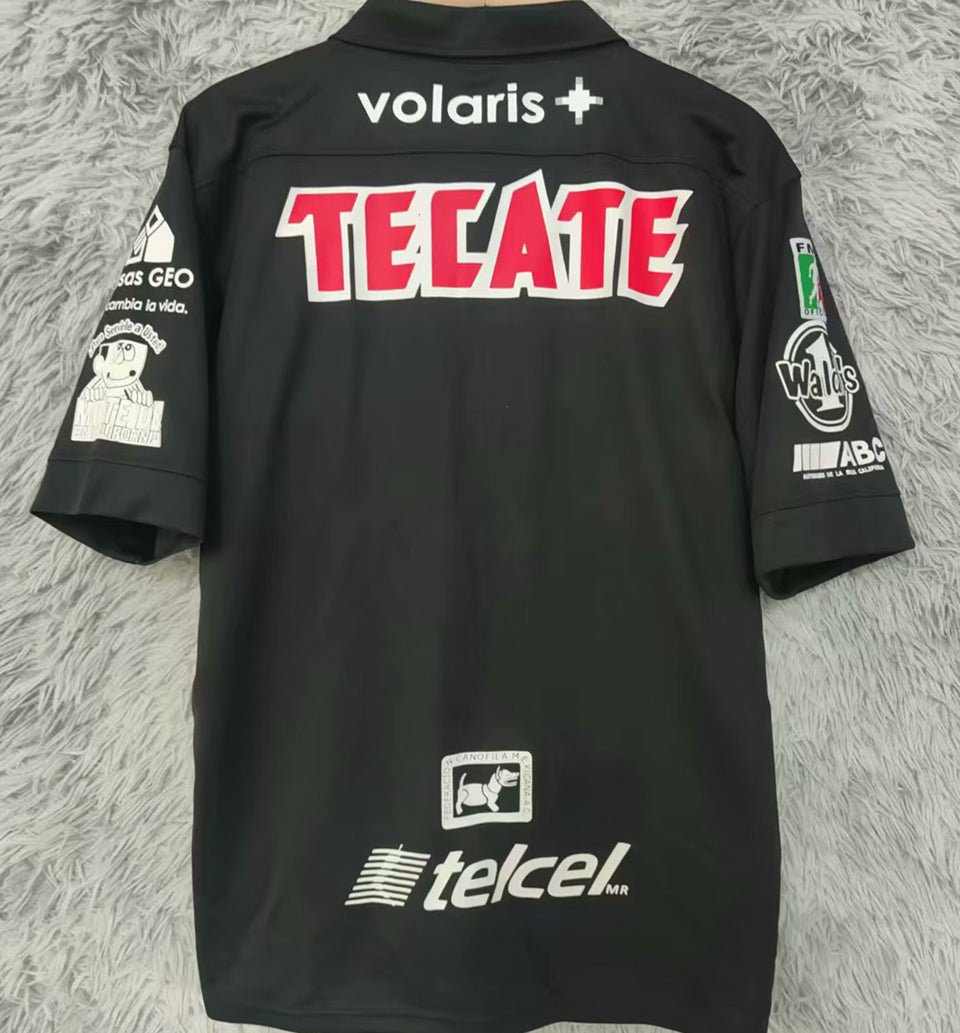 jersey 2012/2013 tijuana visitante manga corta versión fan retro