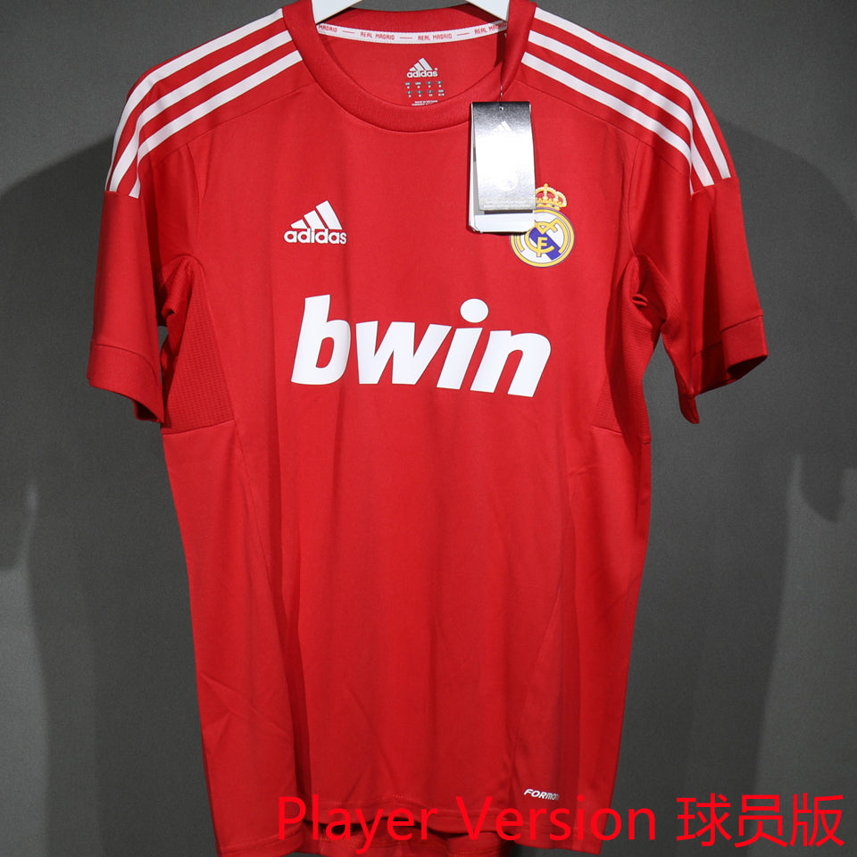 jersey 2011/12 real madrid visitante manga corta versión jugador retro