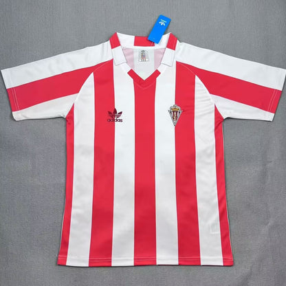 Jersey 1986/1988 Gijon Local Manga corta Versión Fan Retro