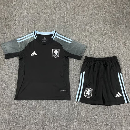 Jersey 2025/26 Aston Villa Visitante Manga corta Niño
