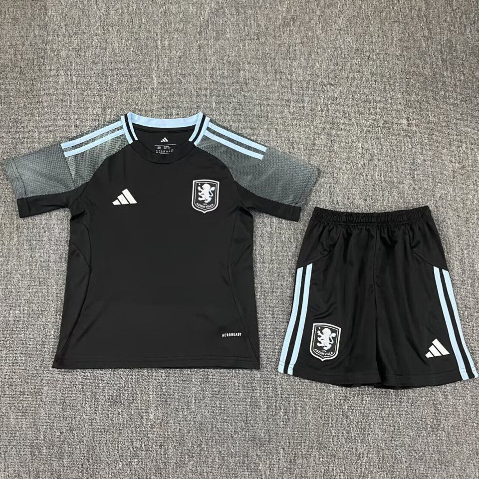 Jersey 2025/26 Aston Villa Visitante Manga corta Niño