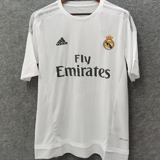 jersey 2015/16 real madrid local manga corta versión fan retro