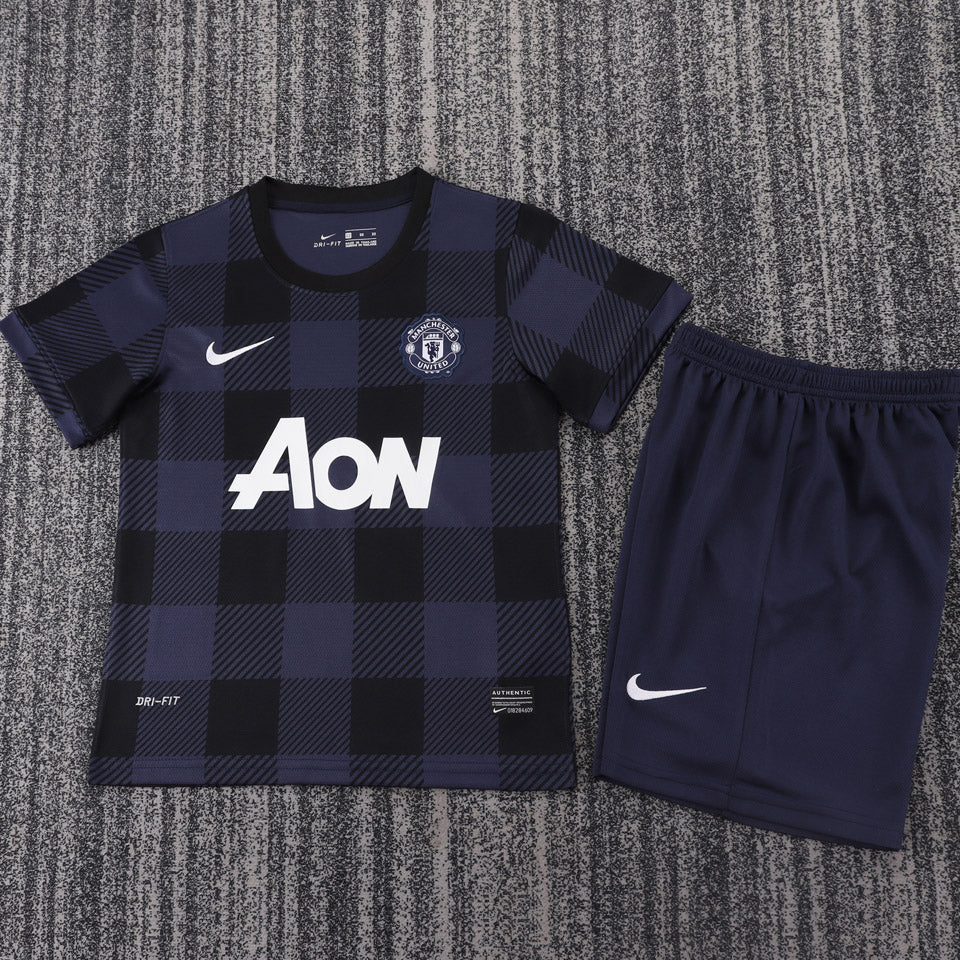 jersey 2013/14 manchester united visitante manga corta niño retro