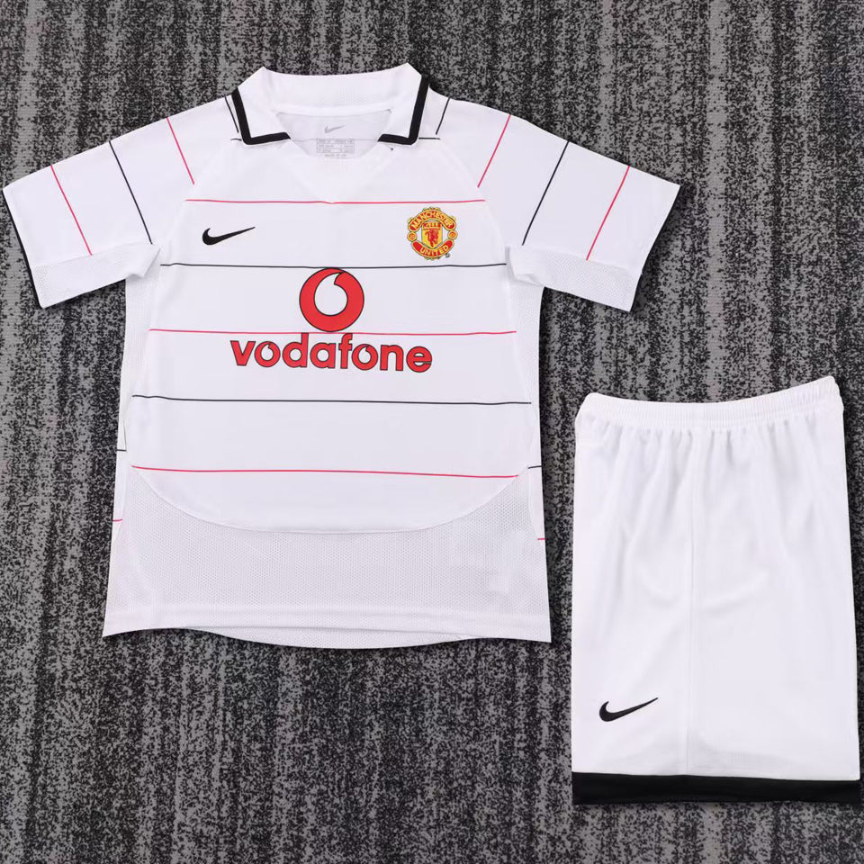 Jersey 2003/2005 Manchester United Visitante Manga corta Niño Retro