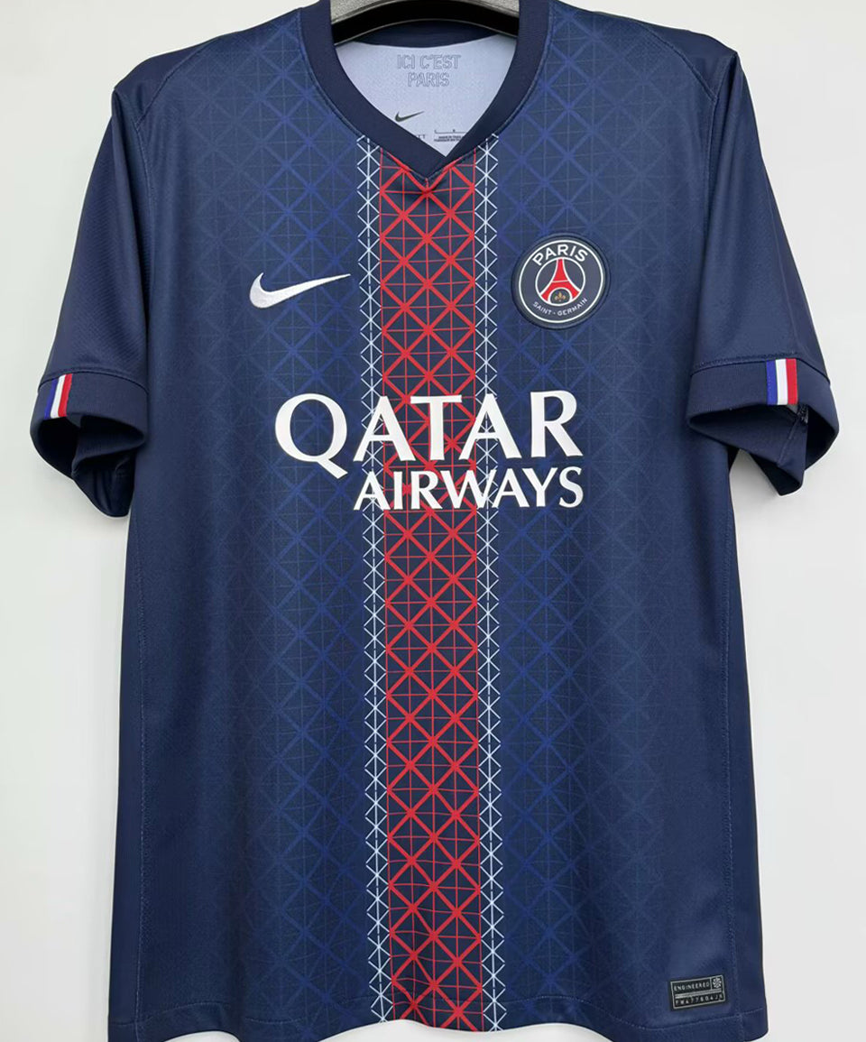 jersey 2025/26 psg local manga corta versión fan