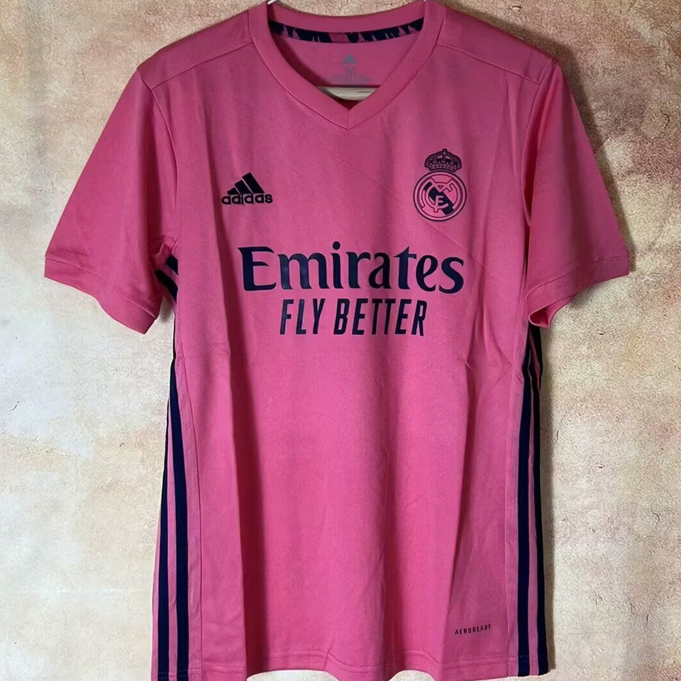 jersey 2020/21 real madrid visitante manga corta versión fan retro