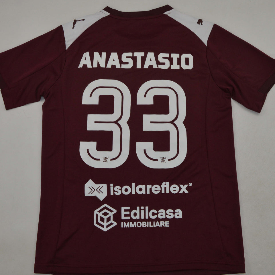 jersey 2025/26 salernitana local manga corta versión fan