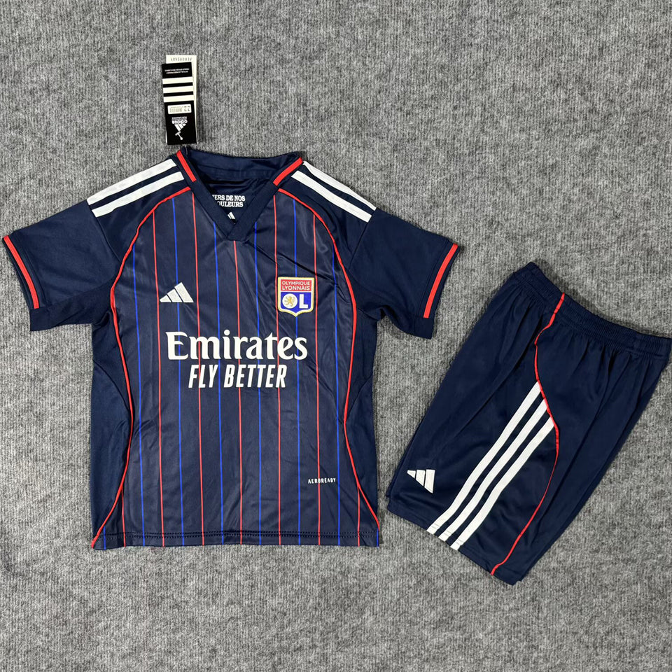 Jersey 2025/26 Lyon Visitante Manga corta Niño