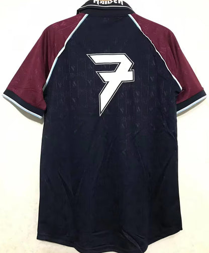 Jersey 1999 West Ham X Iron Maiden Especial Manga corta Versión Fan Retro