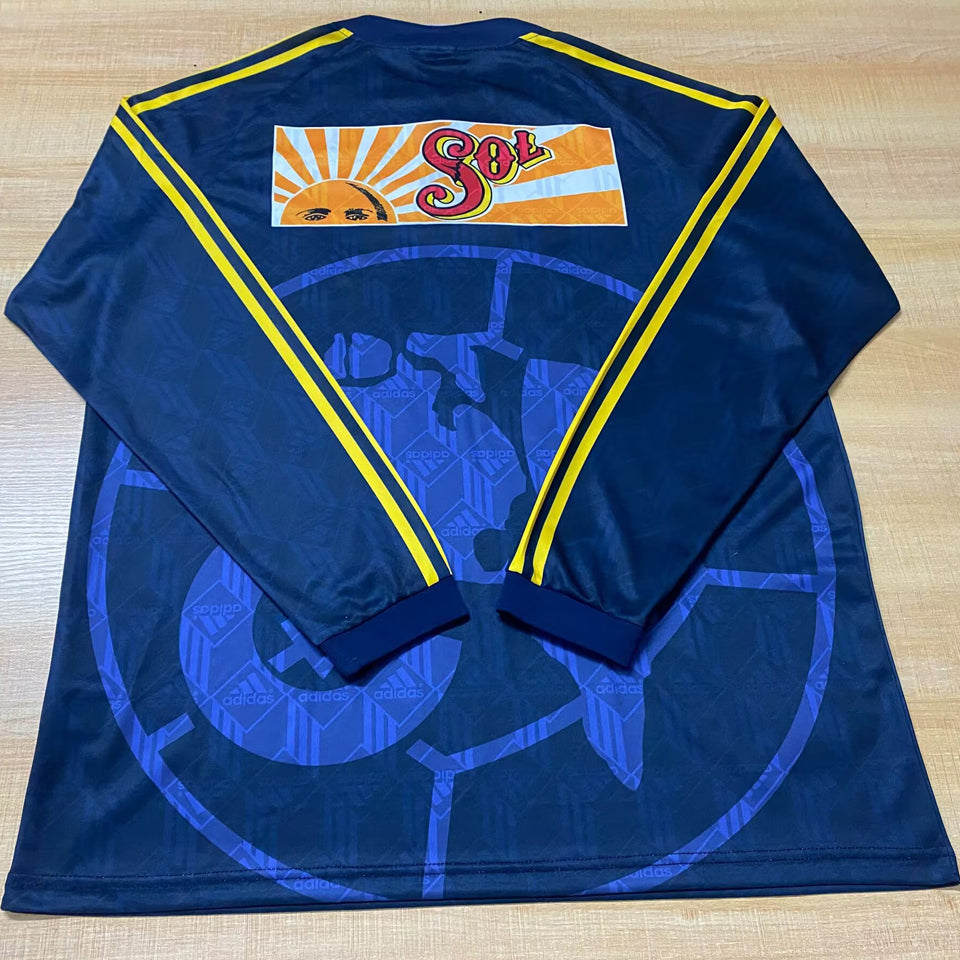 Jersey 1998/99 Club America Visitante Manga larga Versión Fan Retro