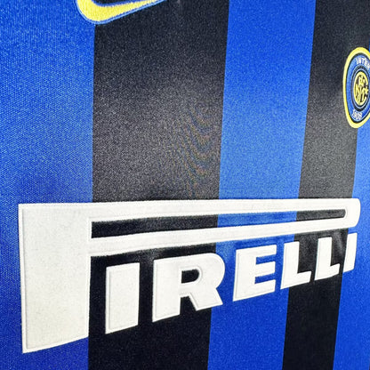 Jersey 1999/2000 Inter Milan Local Manga corta Versión Fan Retro