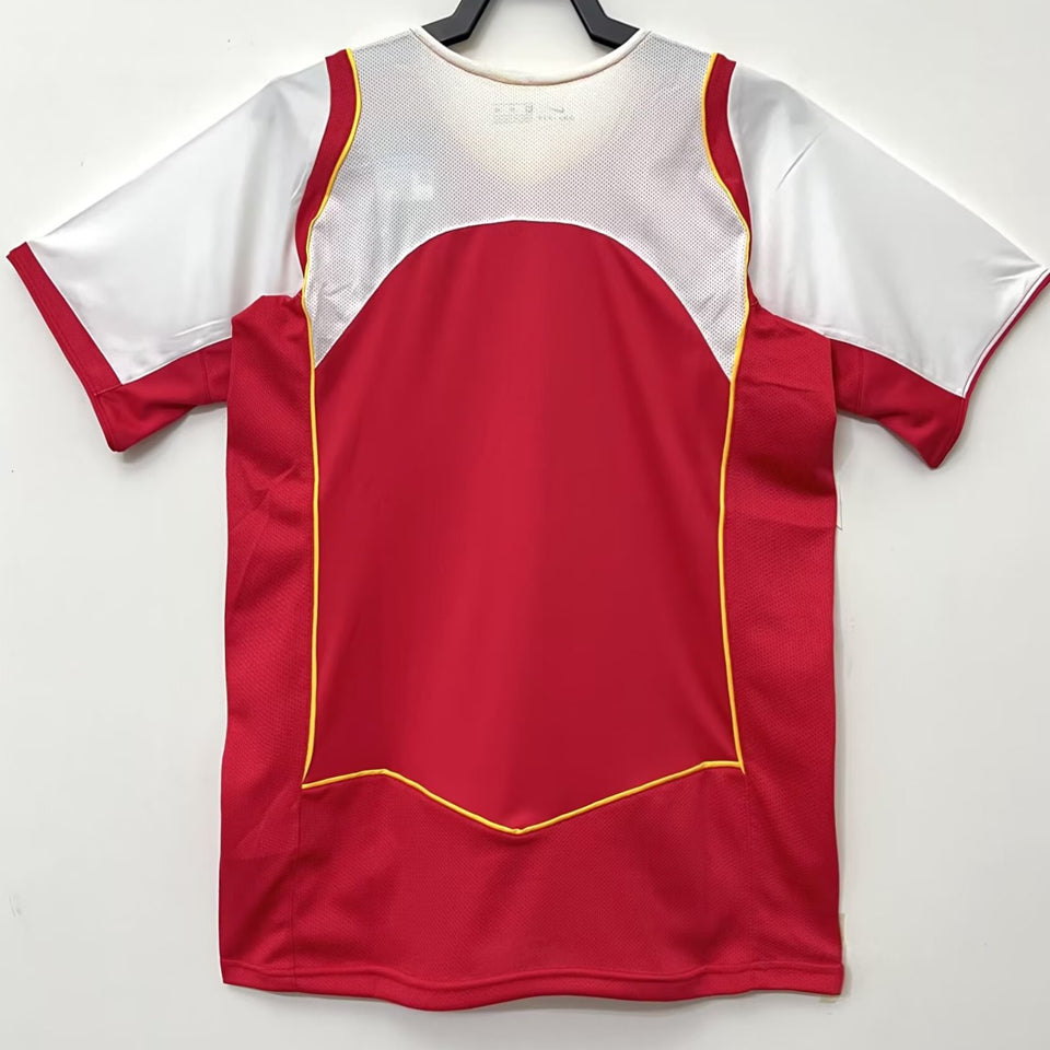 jersey 2004/05 arsenal local manga corta versión fan retro