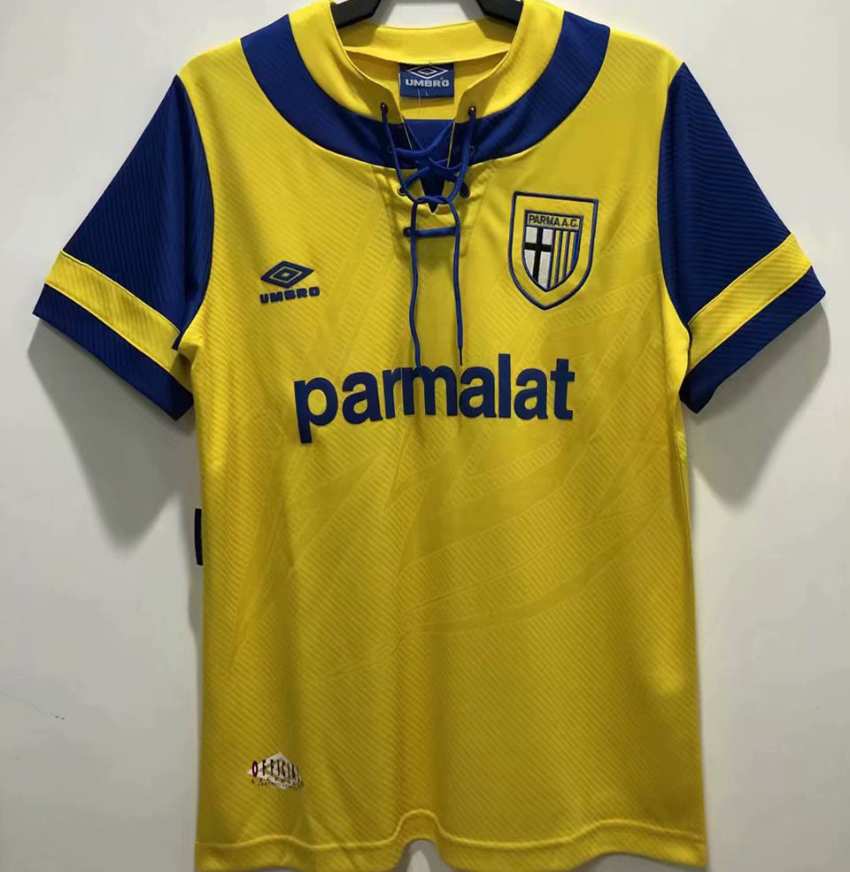 jersey 1993/95 parma local manga corta versión fan retro