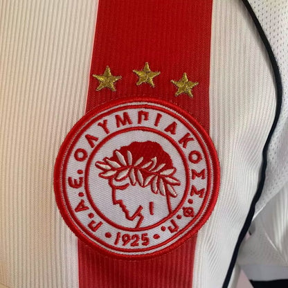 Jersey 2001/2002 Olympiacos Local Manga corta Versión Fan Retro