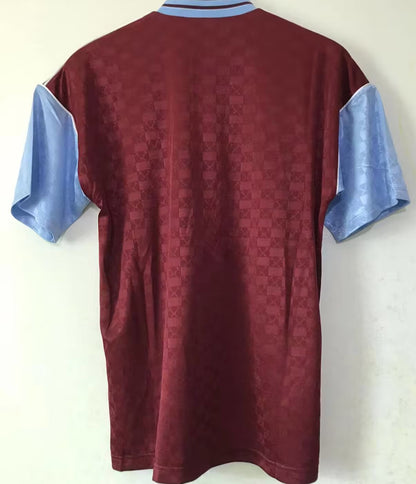 Jersey 1989/90 West Ham Local Manga corta Versión Fan Retro