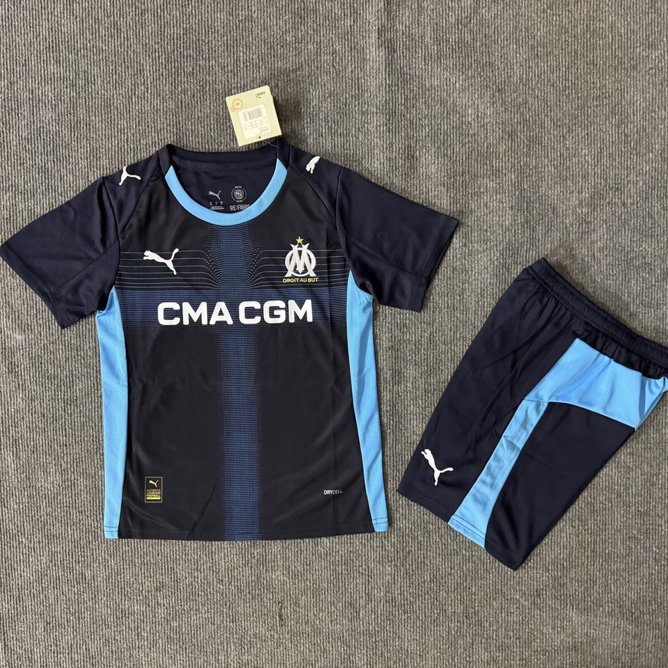Jersey 2025/26 Marsella Visitante Manga corta Niño