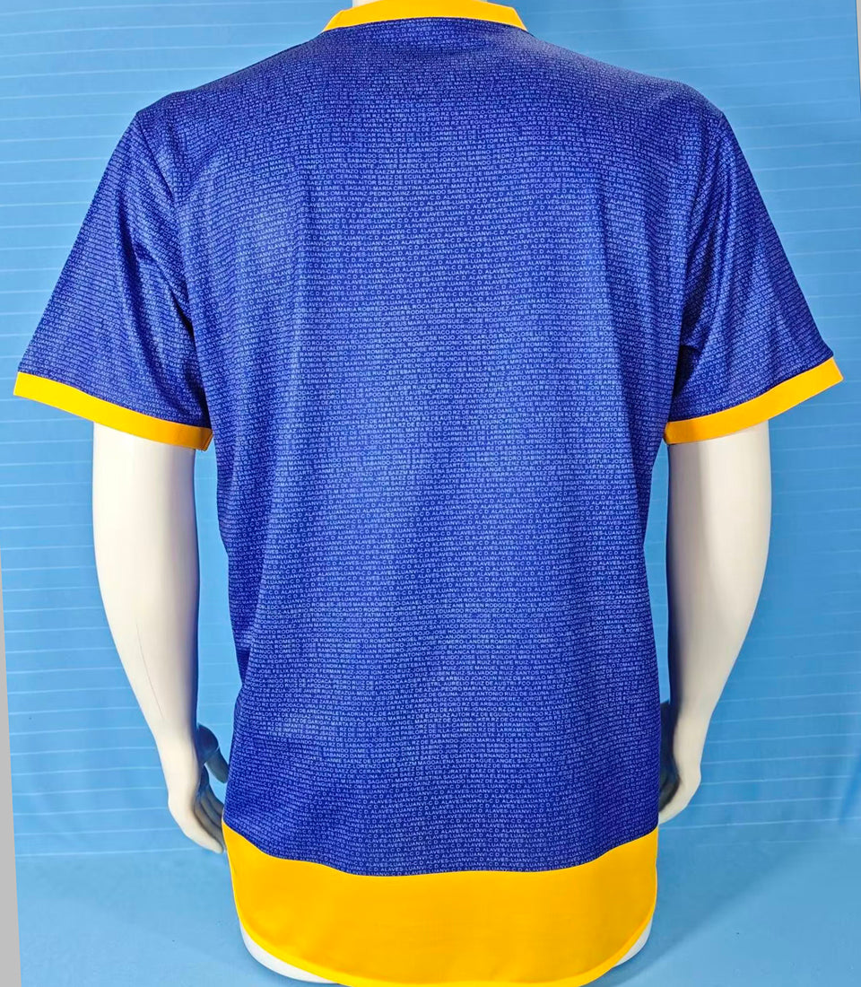 jersey 2000/2001 alaves especial manga corta versión fan retro