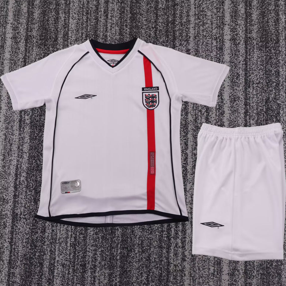 2002 inglaterra local niño selecciones retro