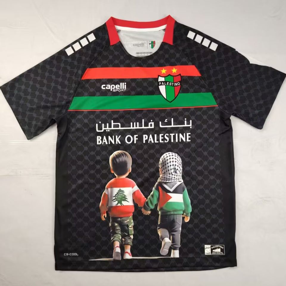 jersey 2025 palestino especial manga corta versión fan