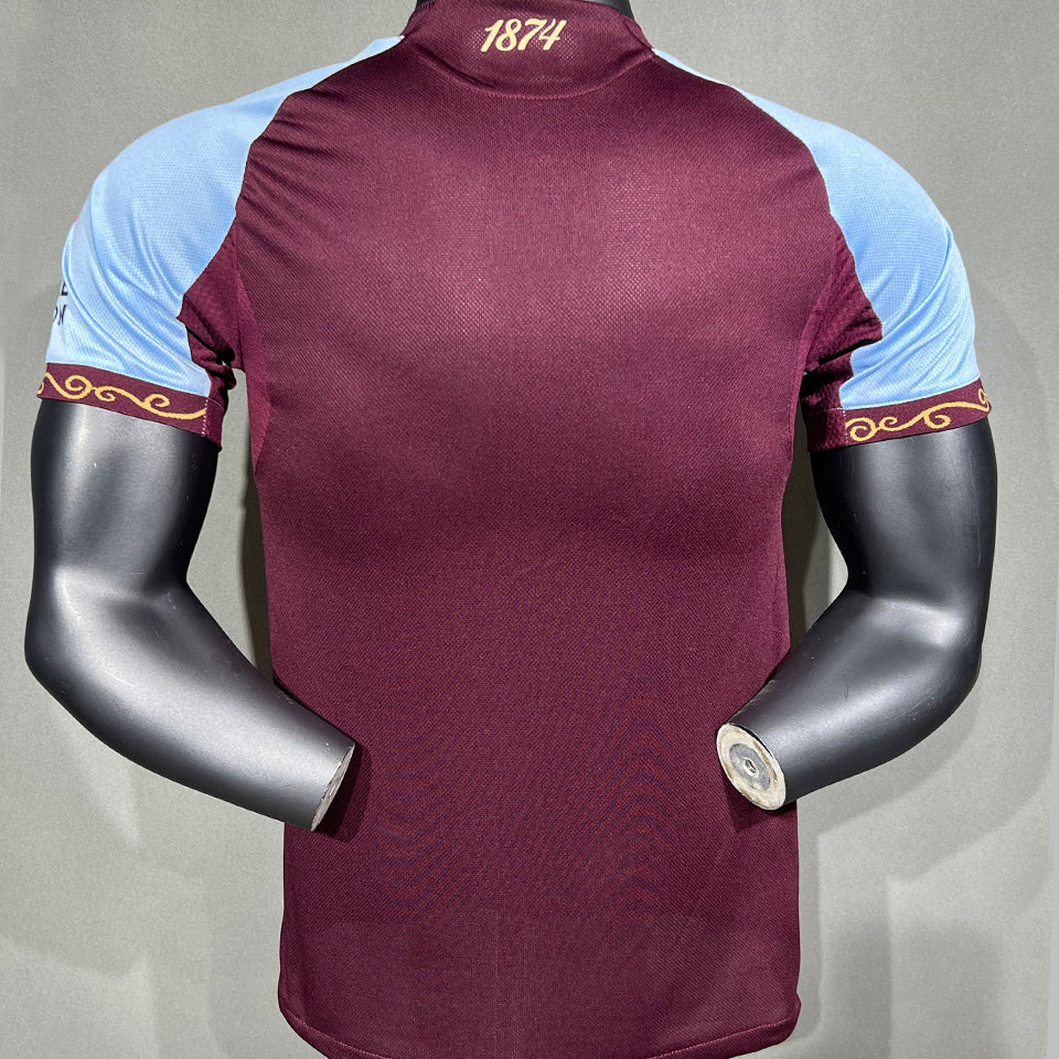 jersey 2025/26 aston villa local manga corta versión jugador