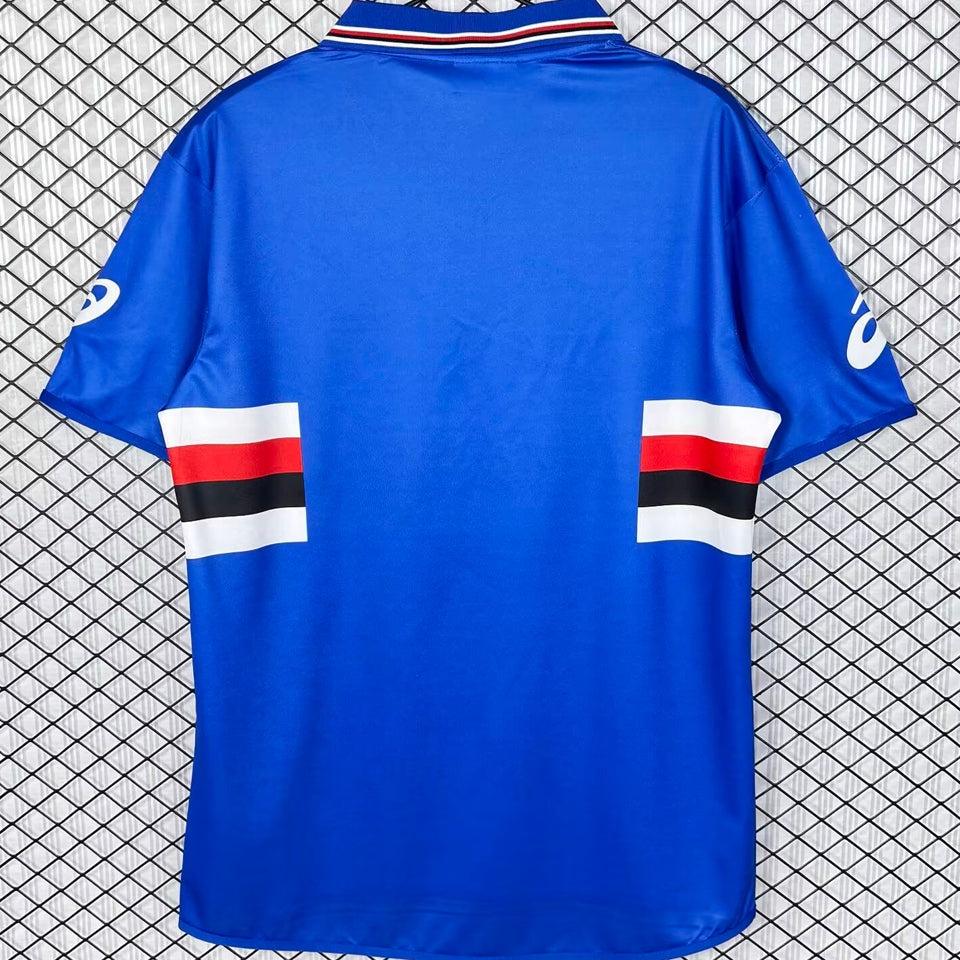 jersey 2003/2004 sampdoria local manga corta versión fan retro