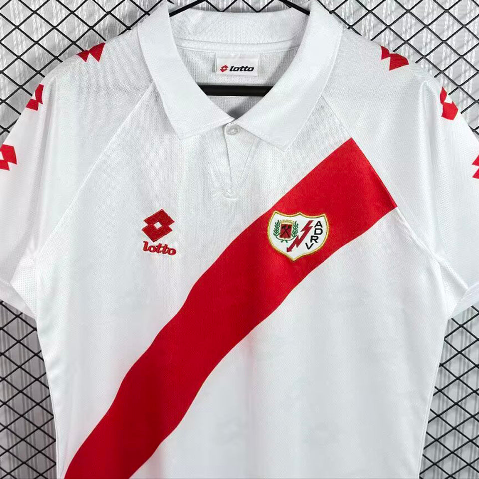 jersey 1991/1994 rayo vallecano local manga corta versión fan retro