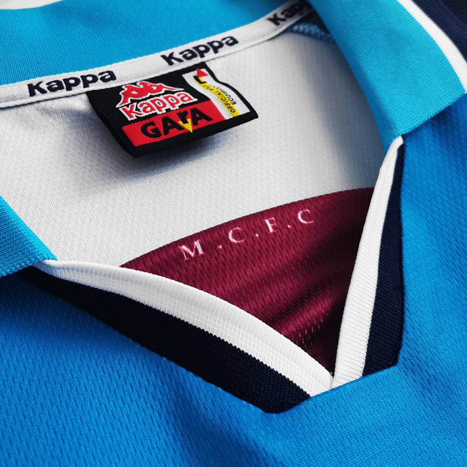 jersey 1998/99 manchester city local manga corta versión fan retro