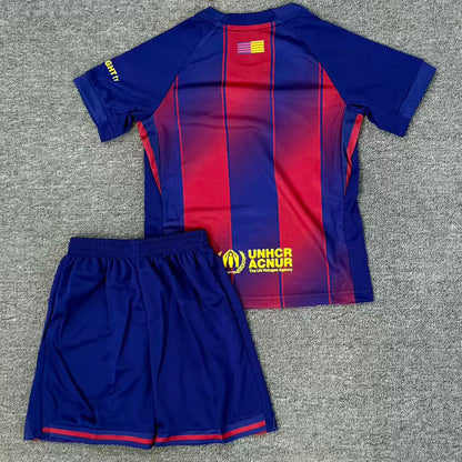 Jersey 2025/26 Barcelona Local Manga corta Niño