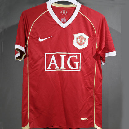 Jersey 2006/07 Manchester United Local Manga corta Versión Jugador Retro