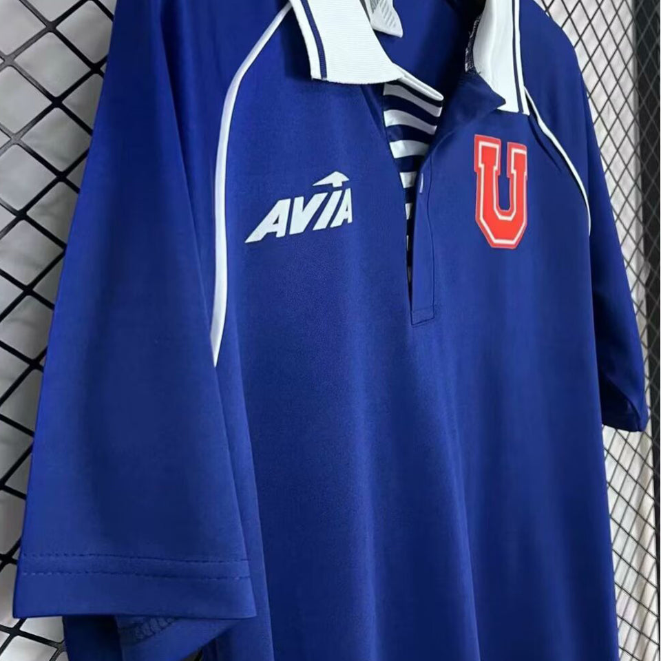 jersey 1993 universidad de chile local manga corta versión fan retro