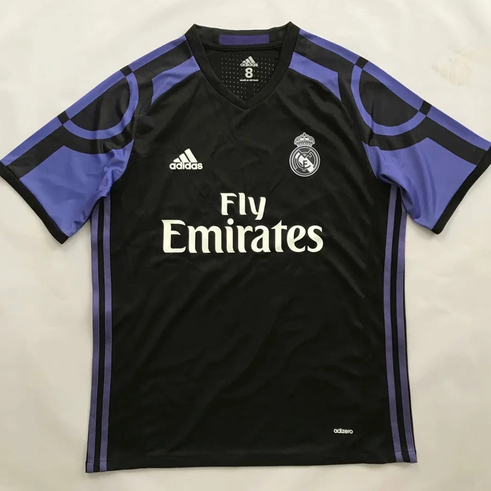 jersey 2016/17 real madrid tercero manga corta versión fan retro