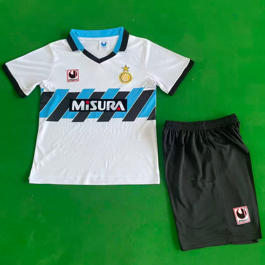 Jersey 1990/1991 Inter Milan Visitante Manga corta Niño Retro