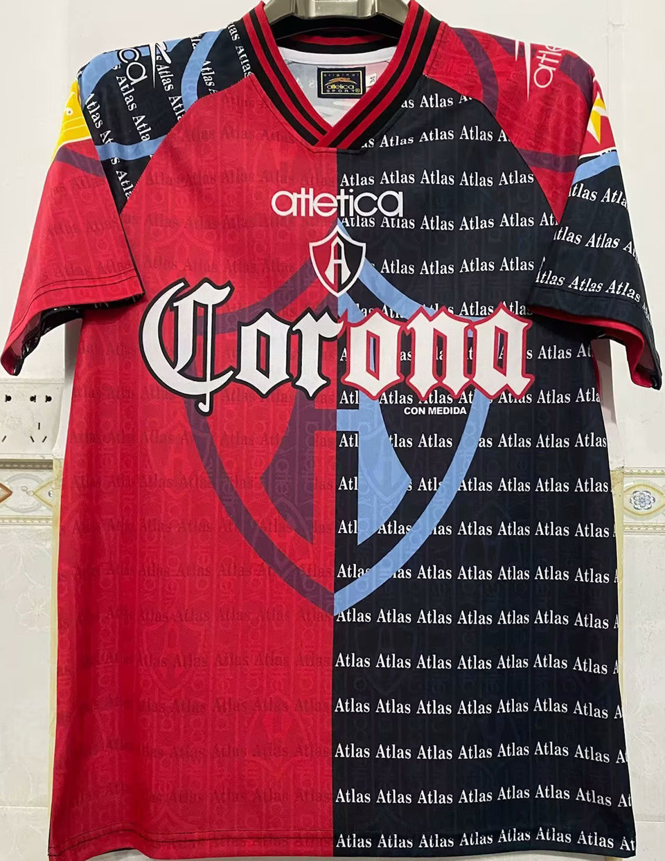 jersey 1997/98 atlas local manga corta versión fan retro